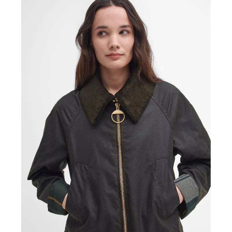 Barbour Allerston Wax Ladies Jacket - Olive/Ancient