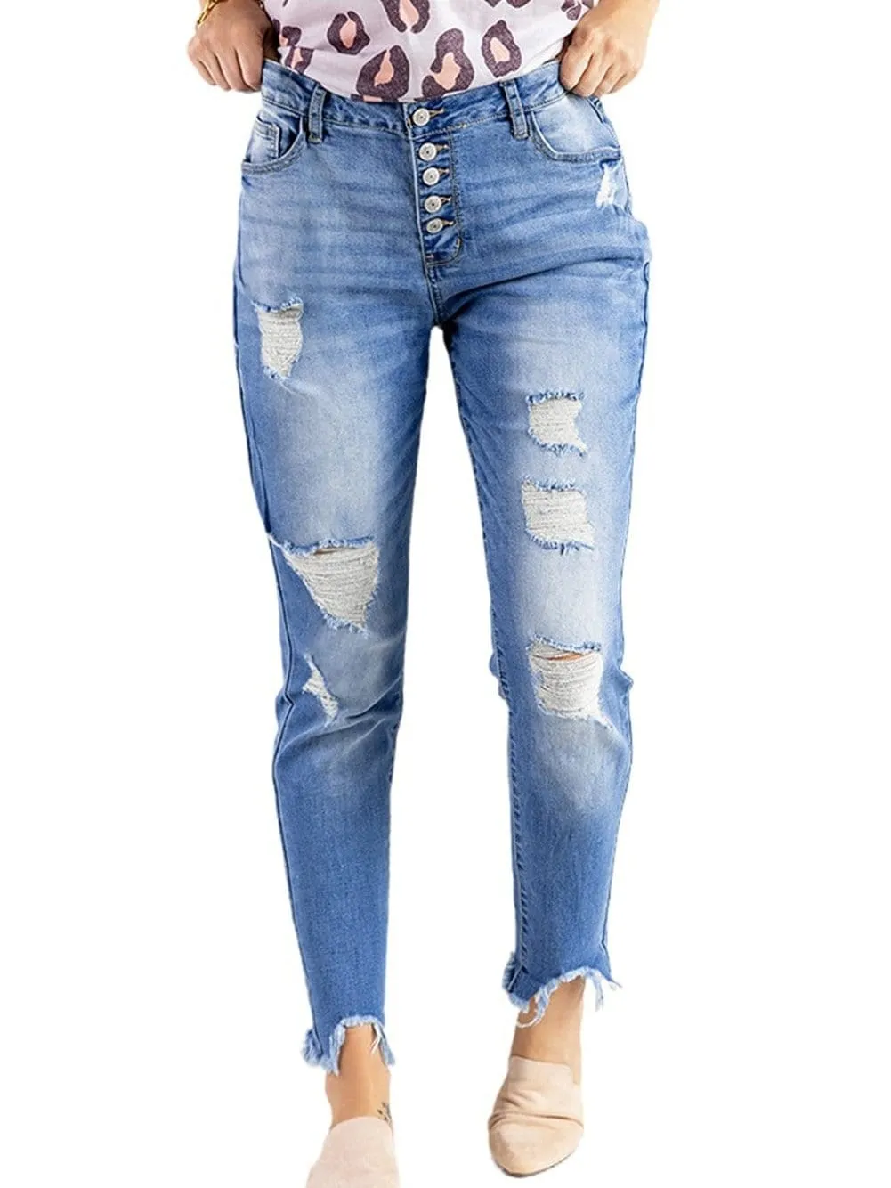 Casual Distressed Jeans