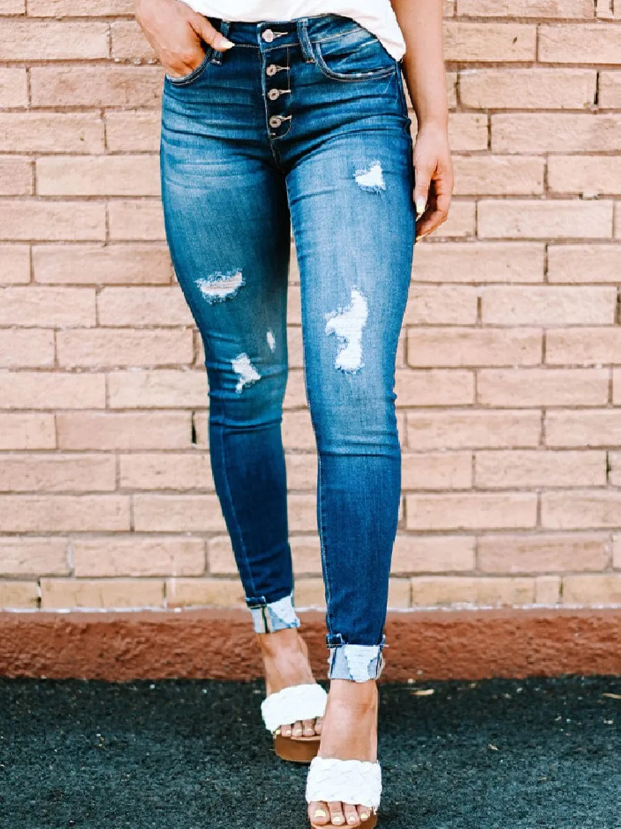 Casual Distressed Jeans