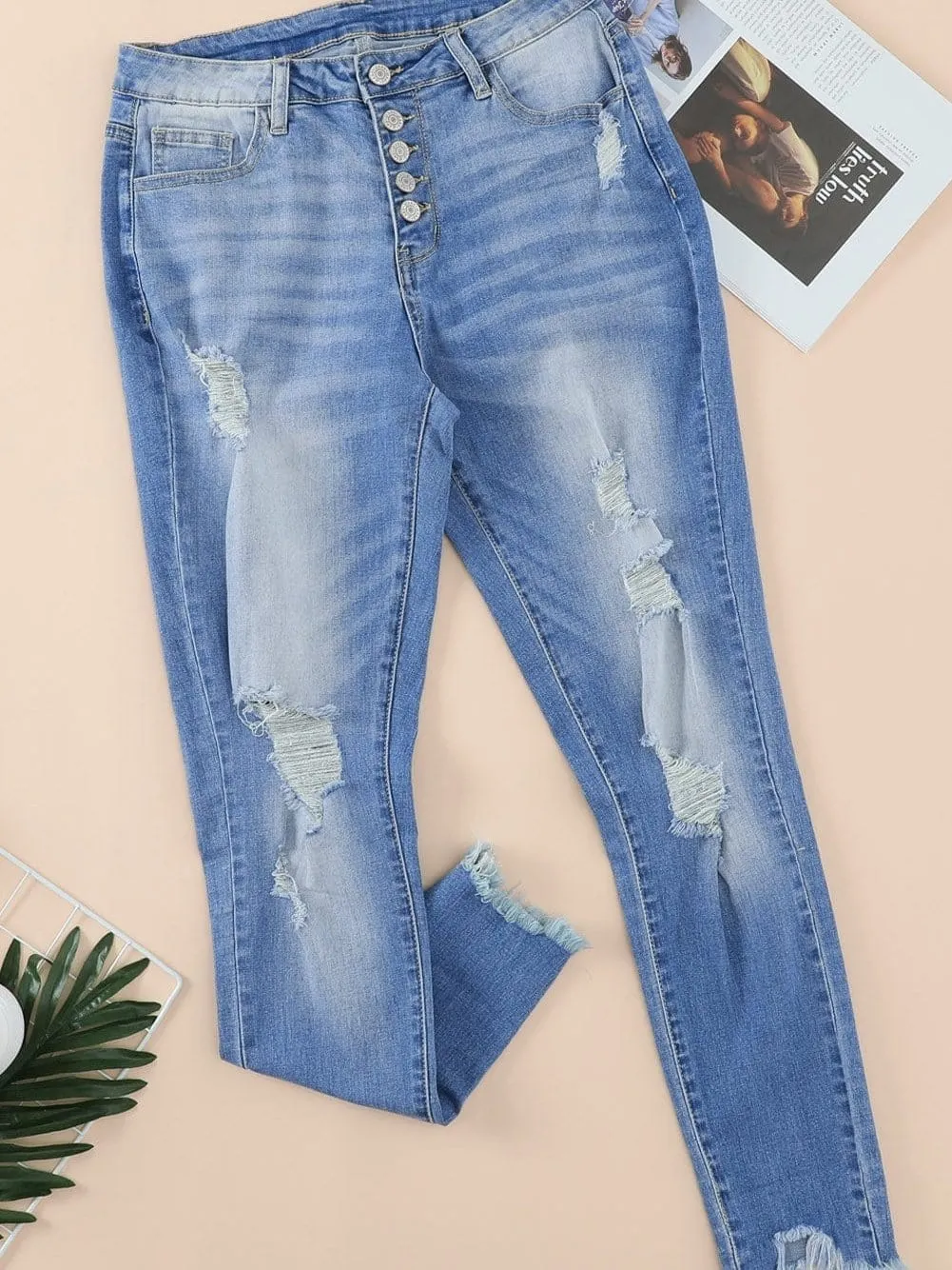 Casual Distressed Jeans