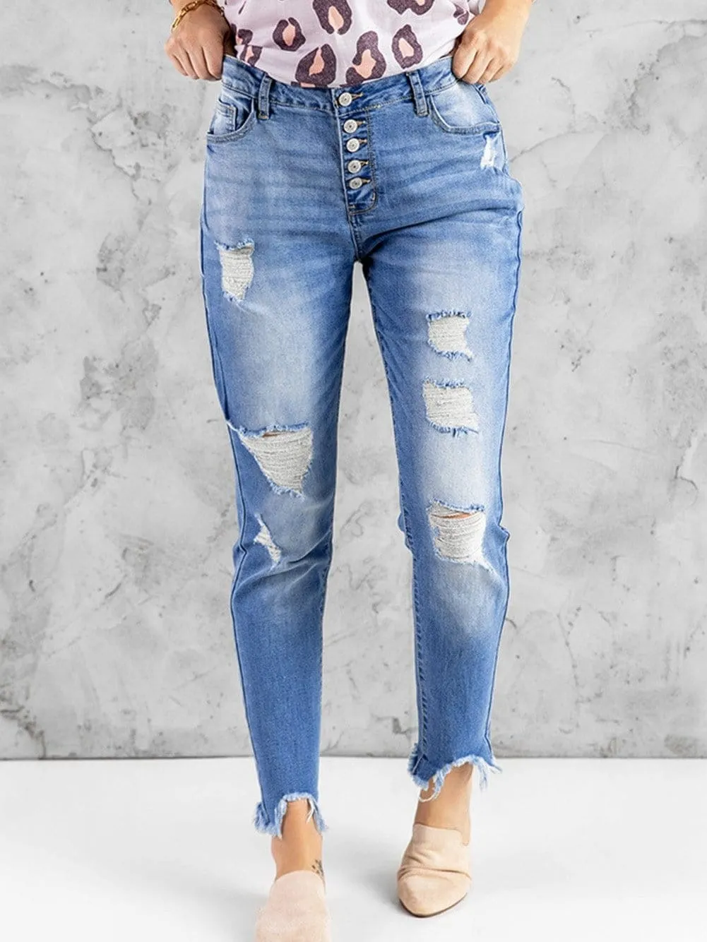 Casual Distressed Jeans