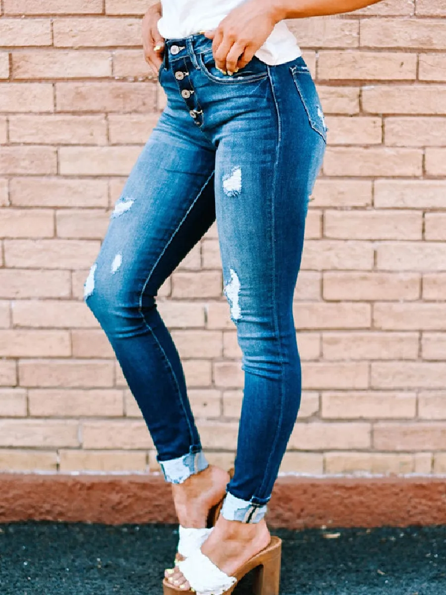 Casual Distressed Jeans