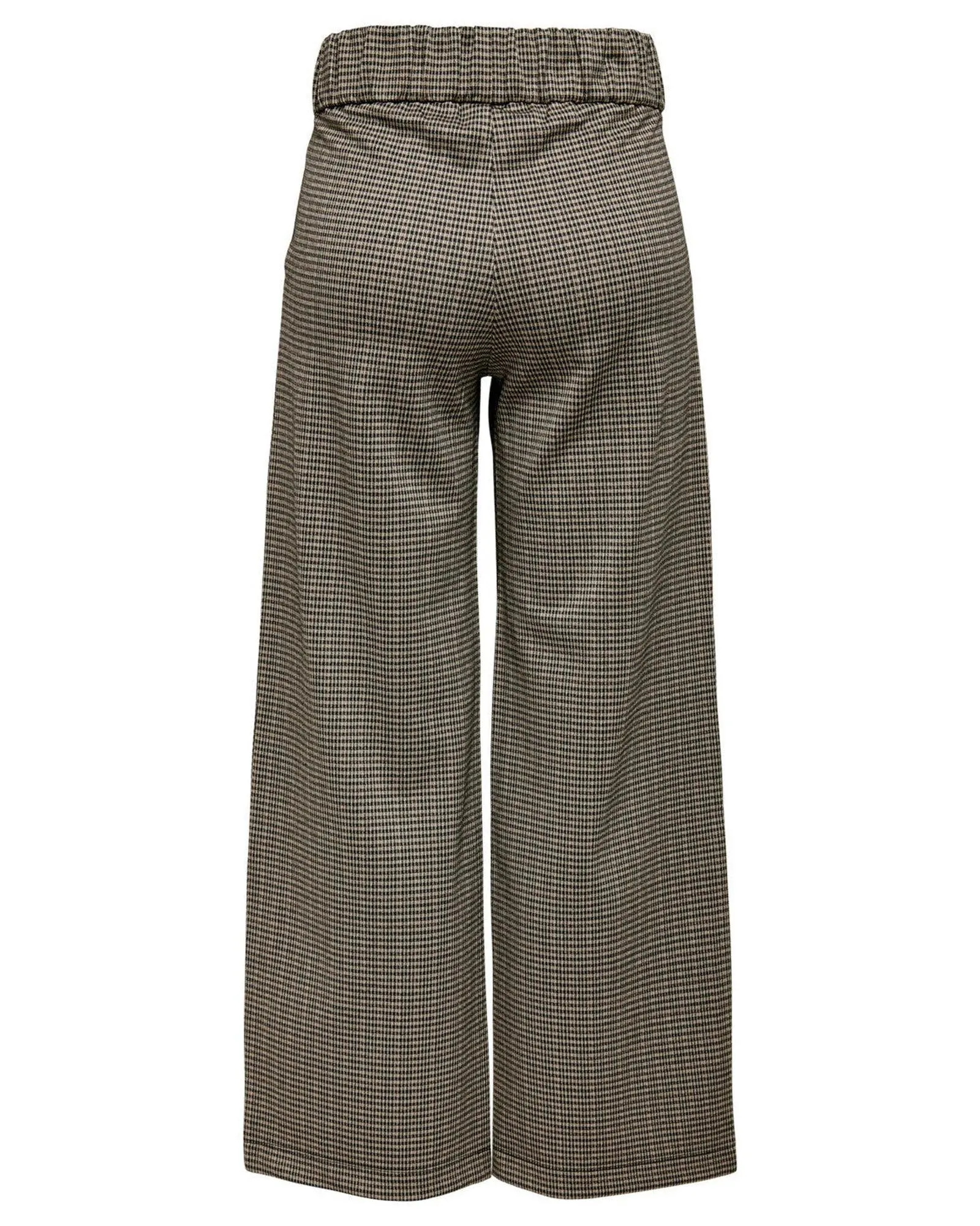 Checked Button Trousers