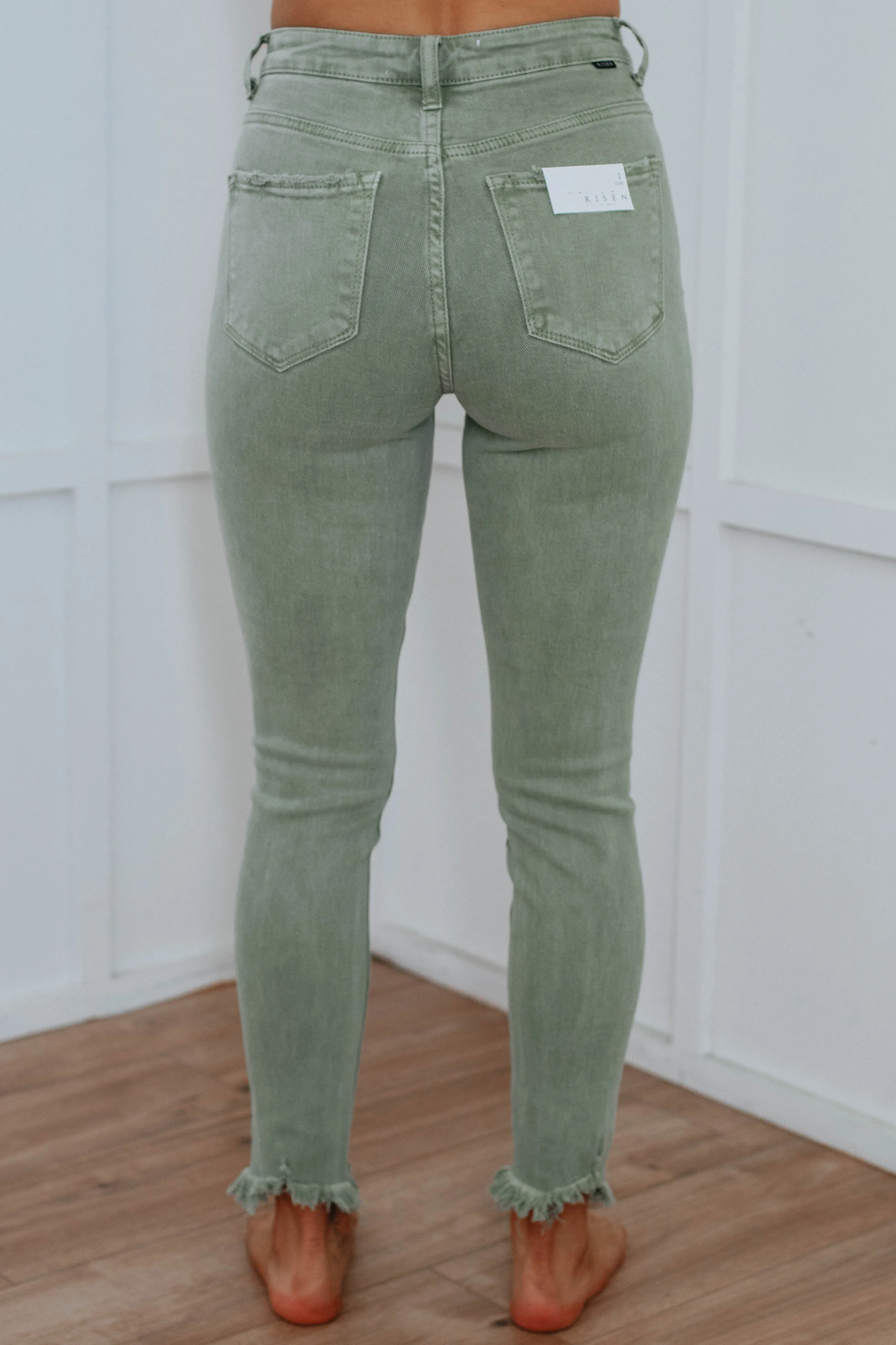 Daisie Risen Jeans - Olive