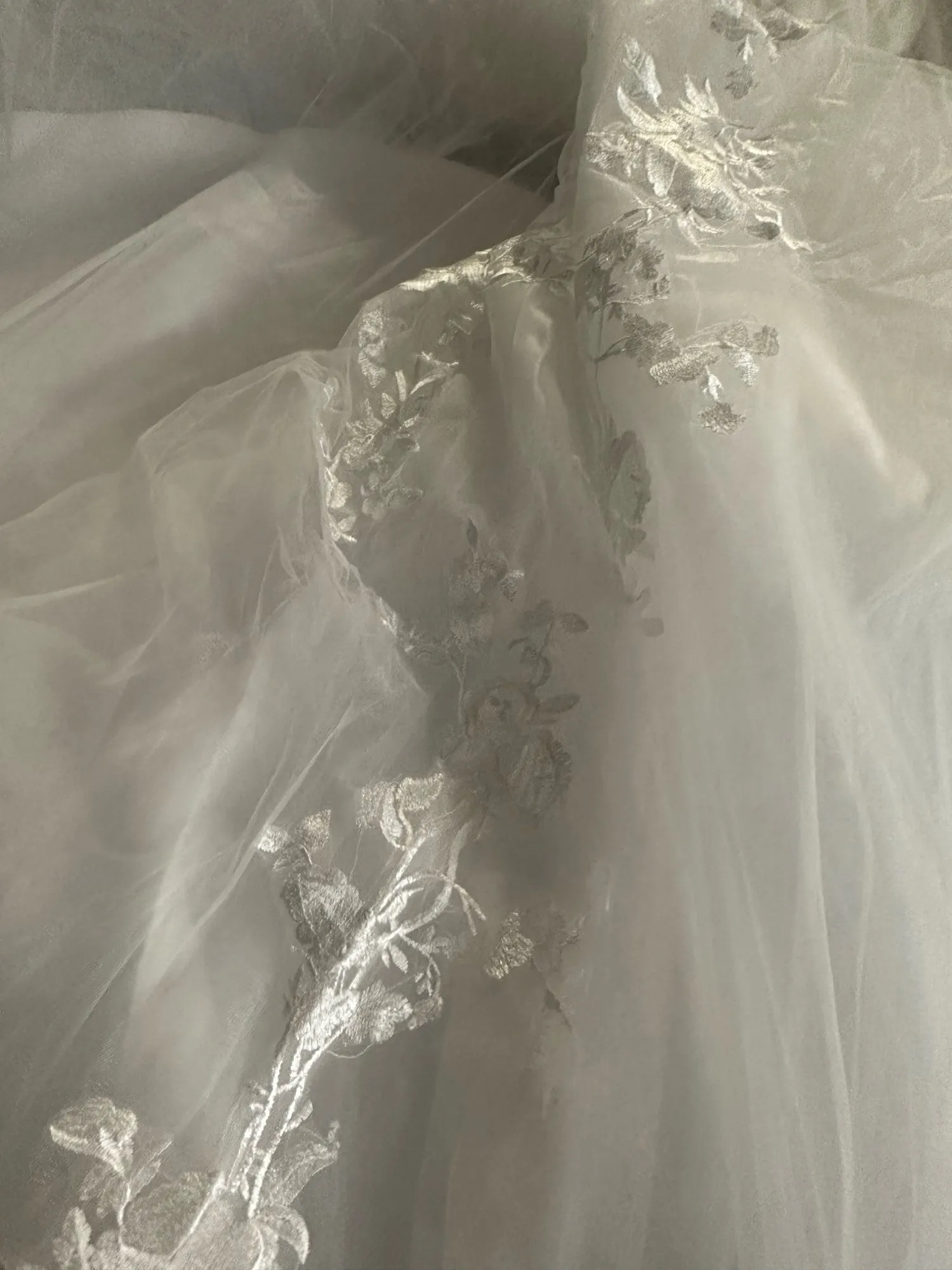 Floral Lace/Tulle Mermaid Wedding Gown All Sizes