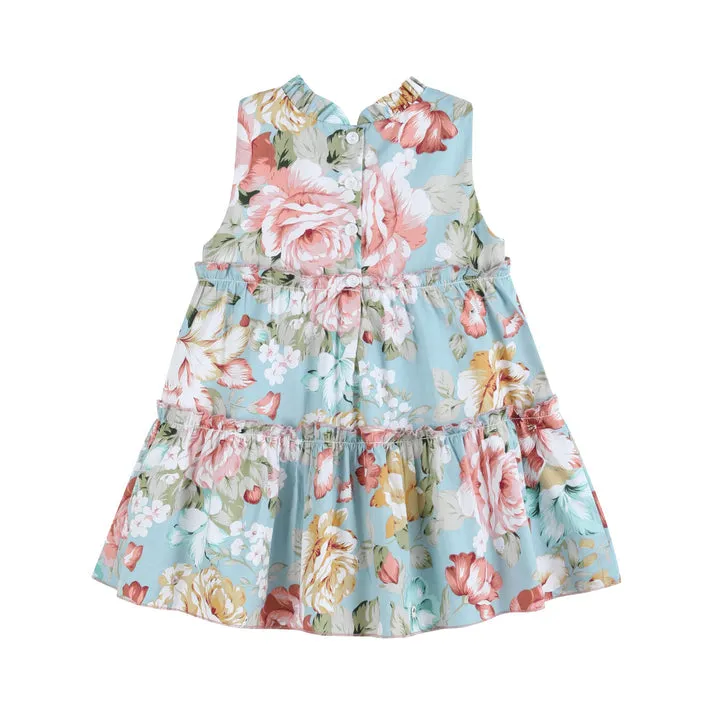 Floral Print Ruffle Tiered Dress