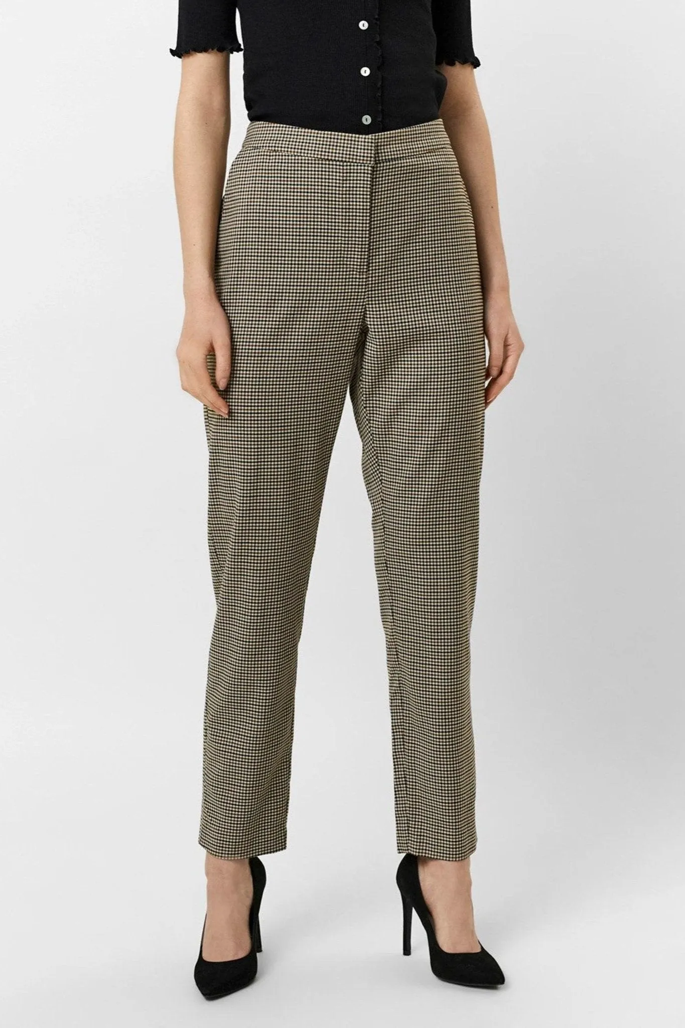 Jane Trousers - Brown Checked