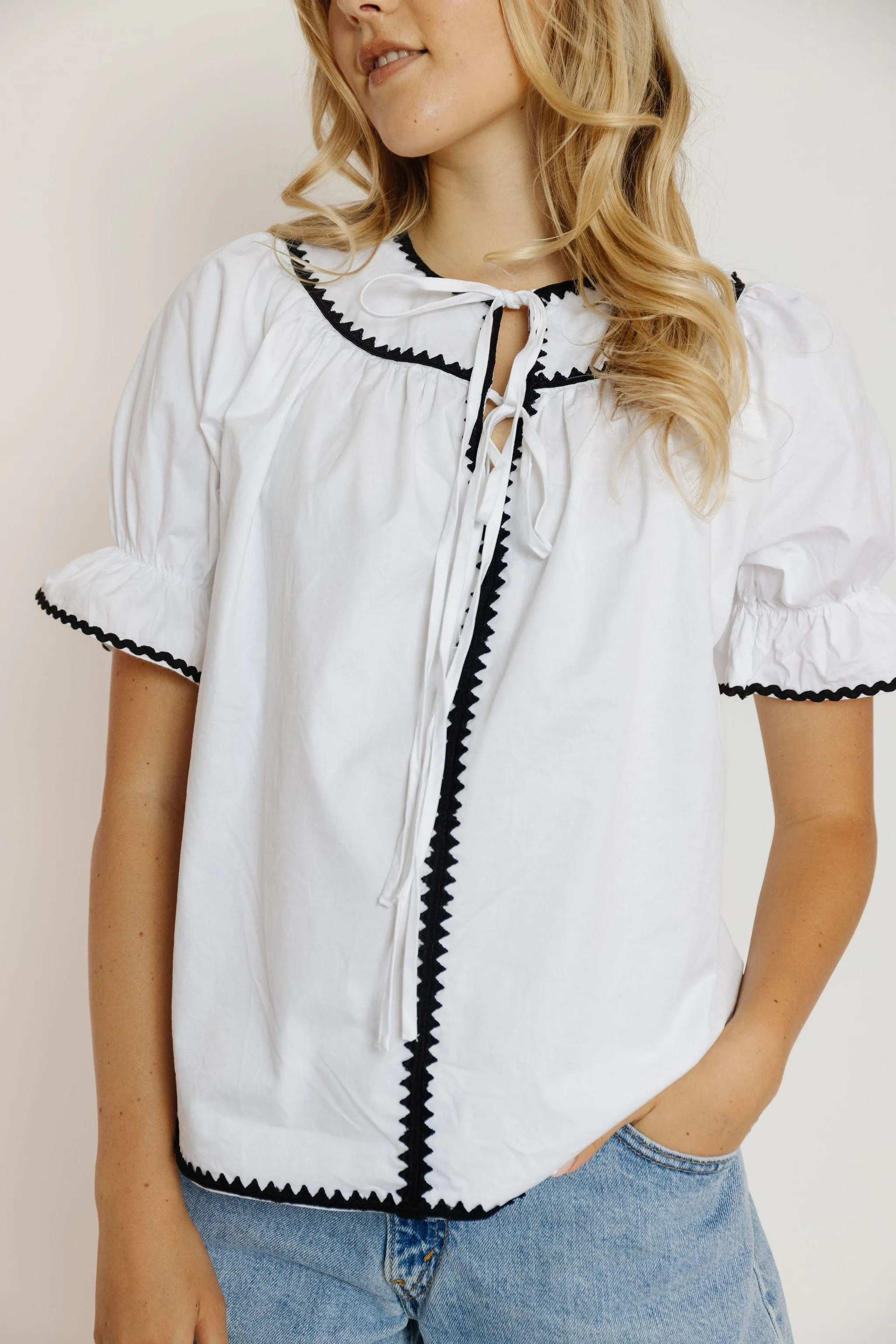 Jenna Blouse in Ivory