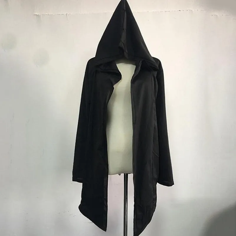 Men Hooded Sweatshirts With Black Gown Hip Hop