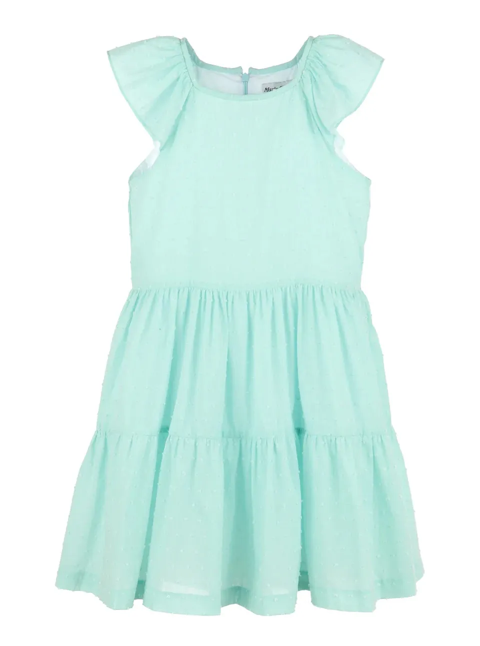 Mint Dotted Swiss Tiered Dress