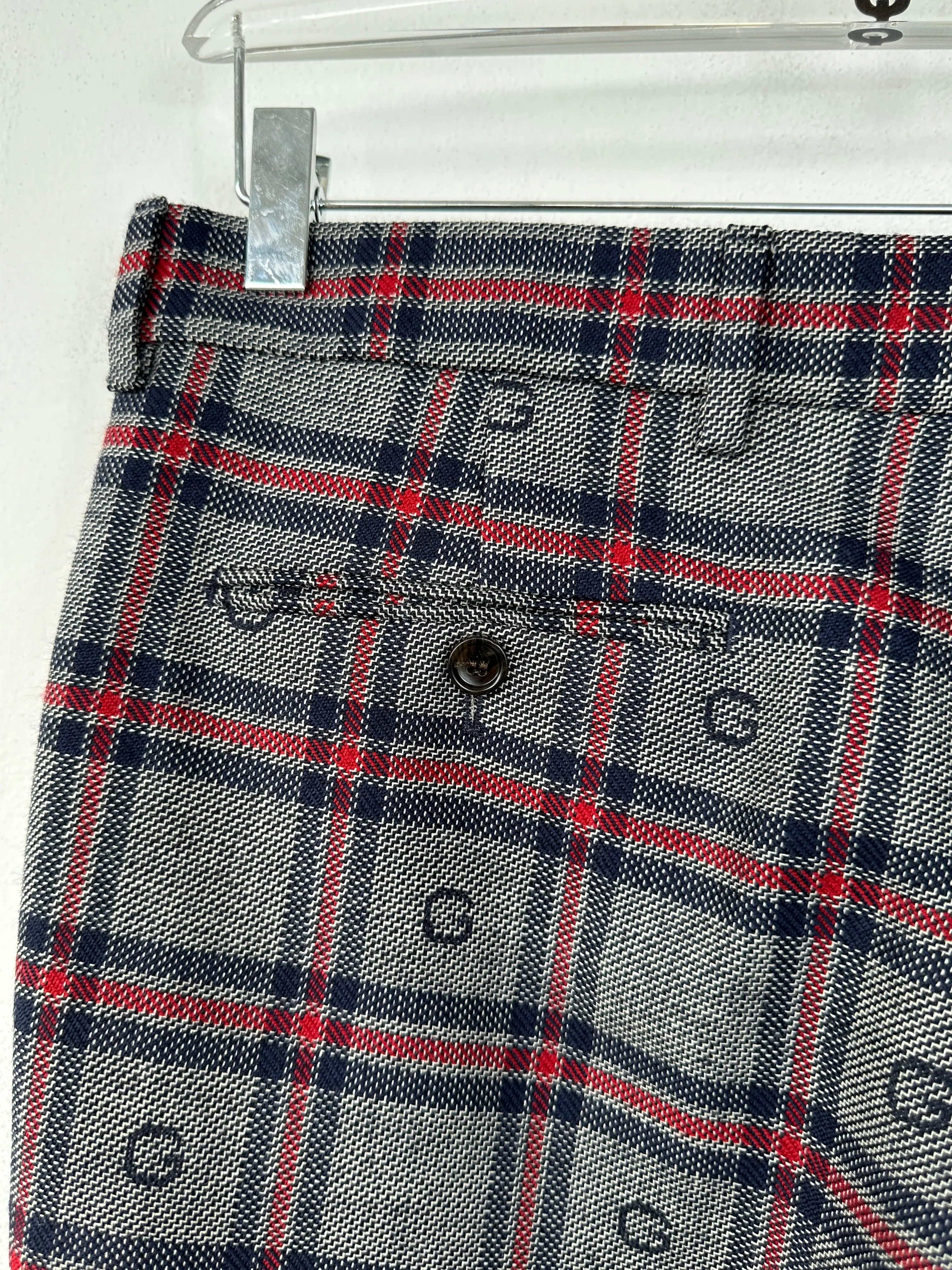 Monogram Checked Trousers