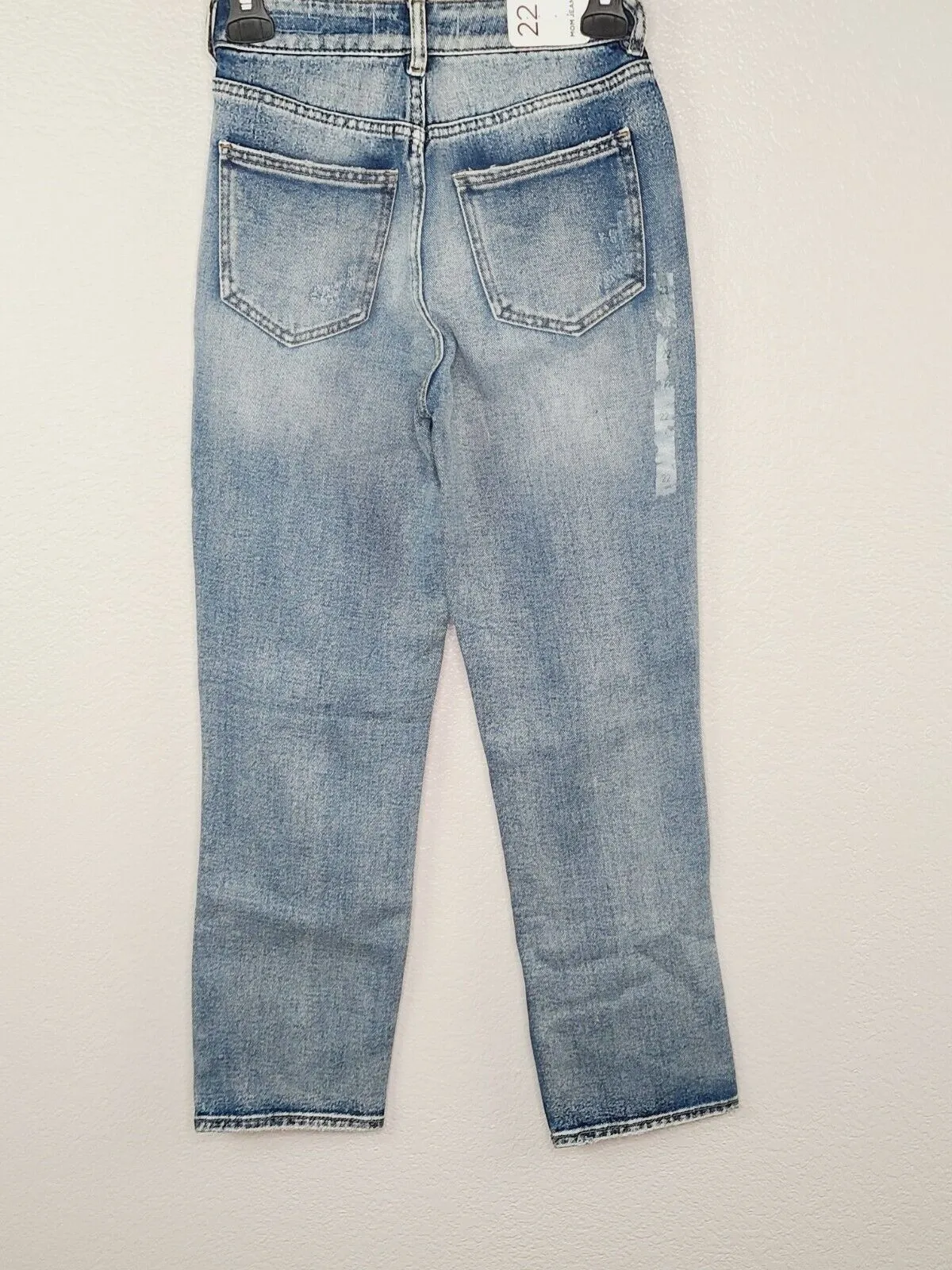 PacSun L.A. Women's Best Blue Distressed High-Rise Mom Jeans Size 22