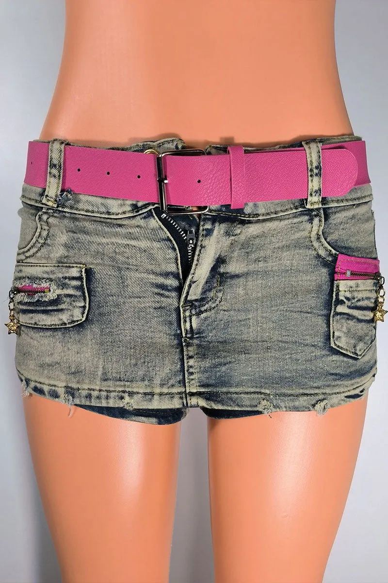 PF0311 Vintage Denim Hot Shorts