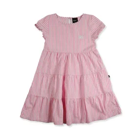 PIXIE SS DRESS - Pink Stripe