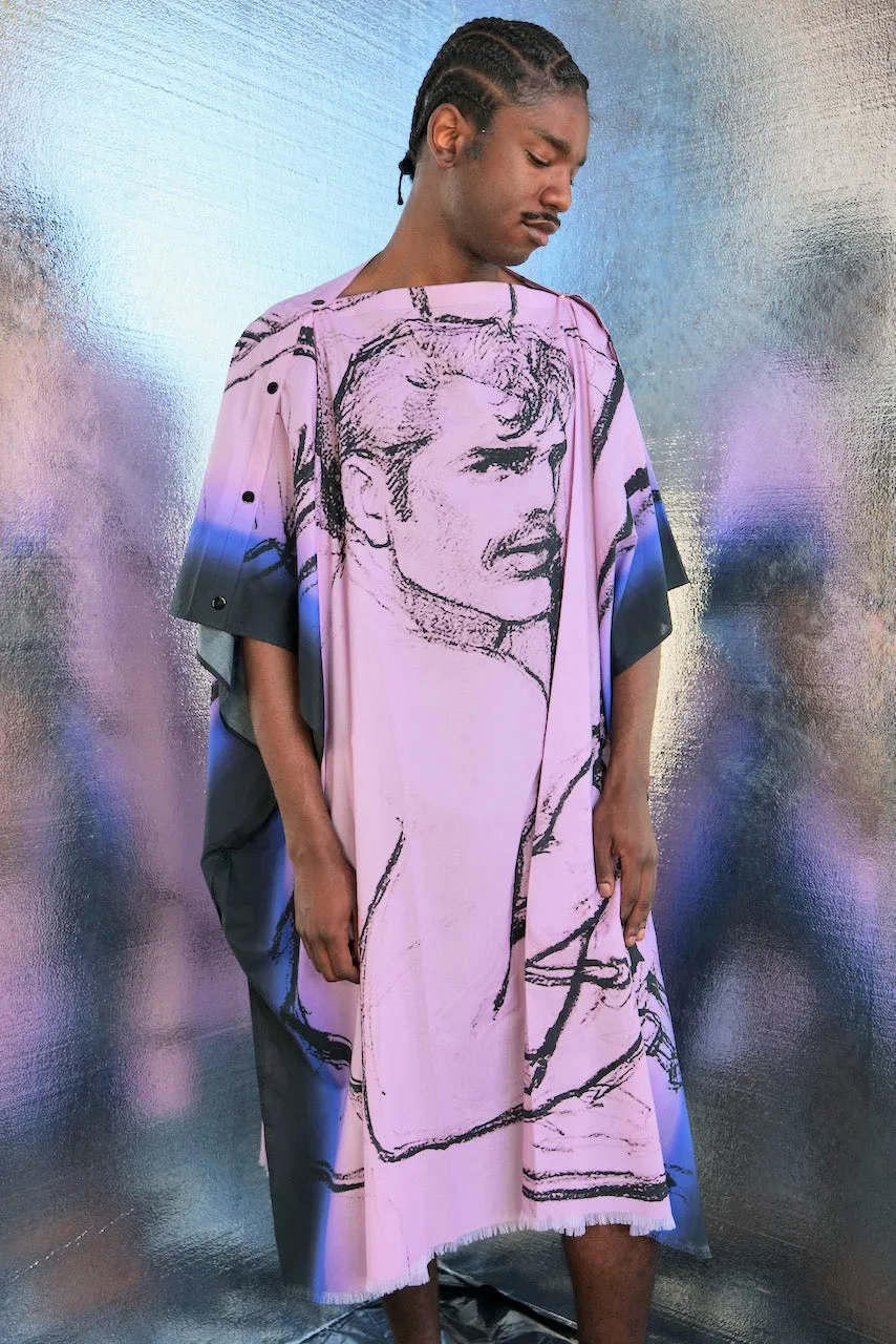 TOM OF FINLAND x WE ARE SPASTOR KAFTAN PINK