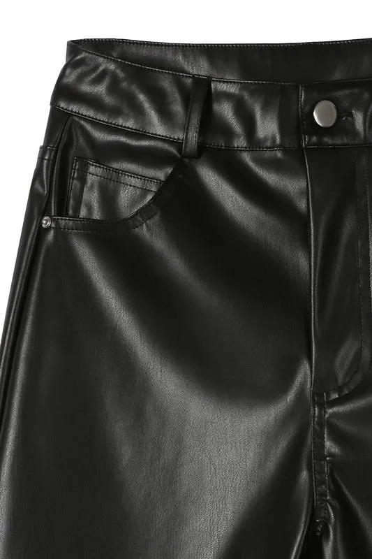 Vegan leather pants  - Online Exclusive