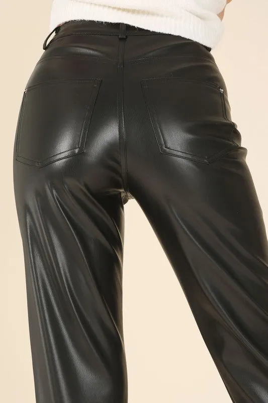 Vegan leather pants  - Online Exclusive