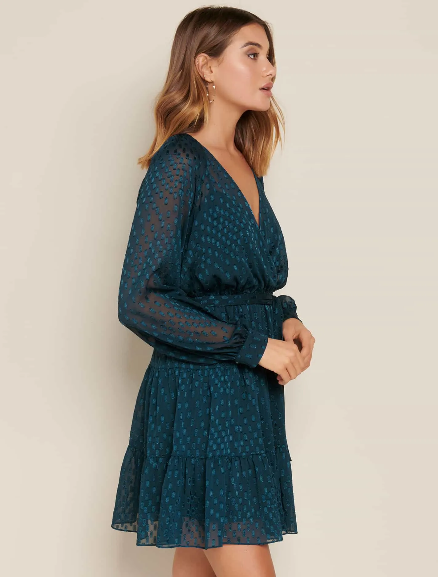 Zara Raglan Tiered Mini Dress