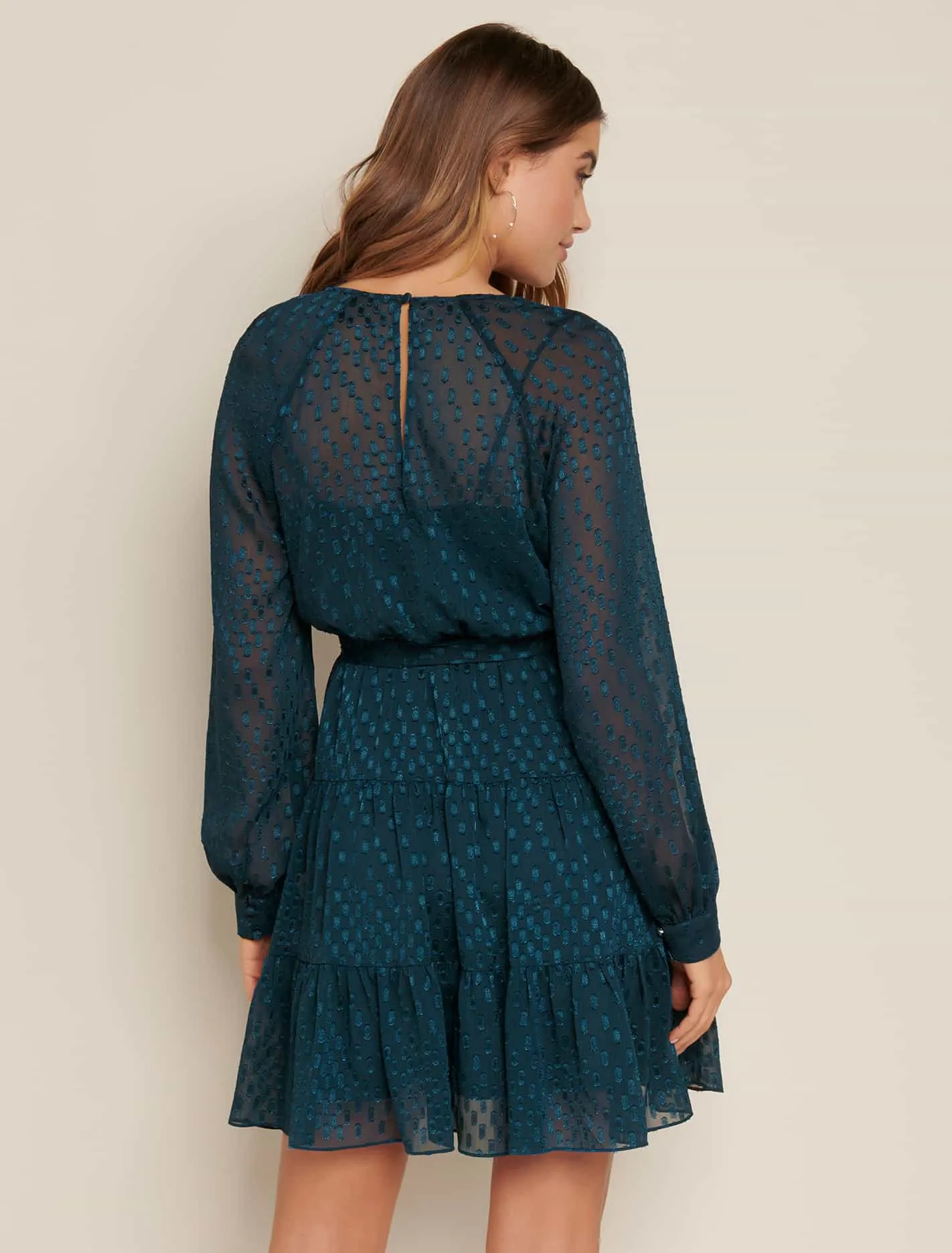 Zara Raglan Tiered Mini Dress